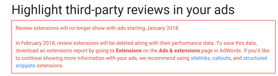 Google to Remove Review Extensions from AdWords - Hyperbrand