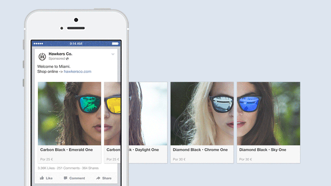 Facebook Carousel Ads - Hyperbrand