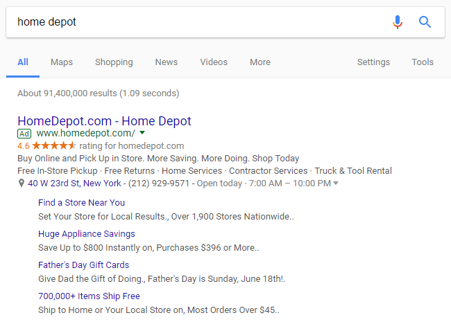 Google AdWords New Sitelinks Align to Mobile - Hyperbrand